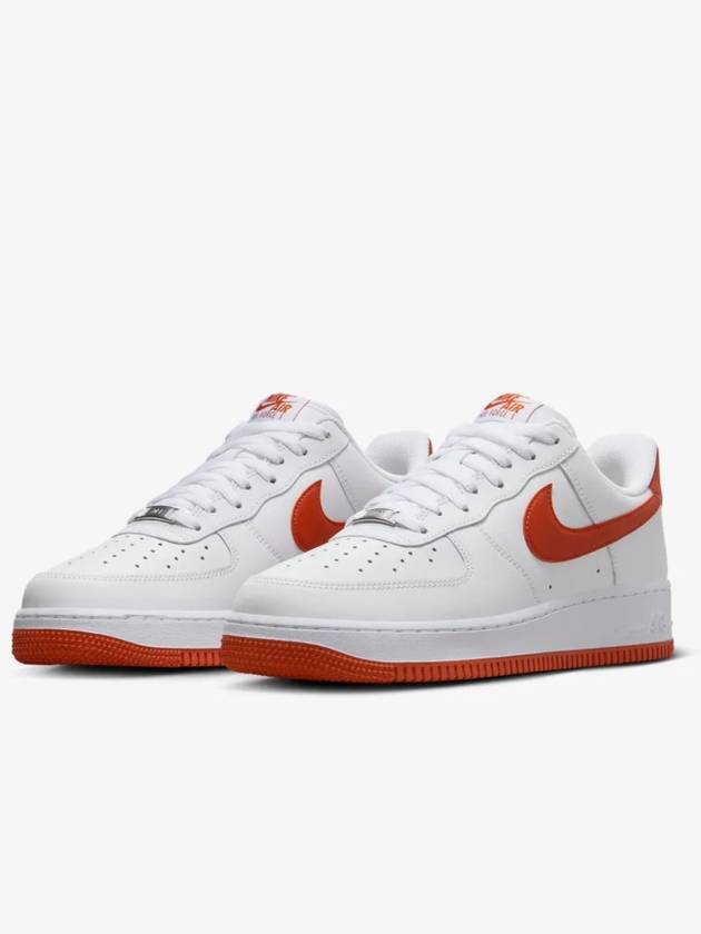 Air Force 1 07 Low Top Sneakers White Dragon Red - NIKE - BALAAN 6