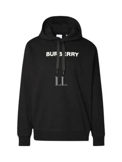 Cotton Hoodie Black - BURBERRY - BALAAN 2