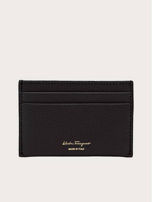 Gancini Card Wallet Black - SALVATORE FERRAGAMO - BALAAN 5