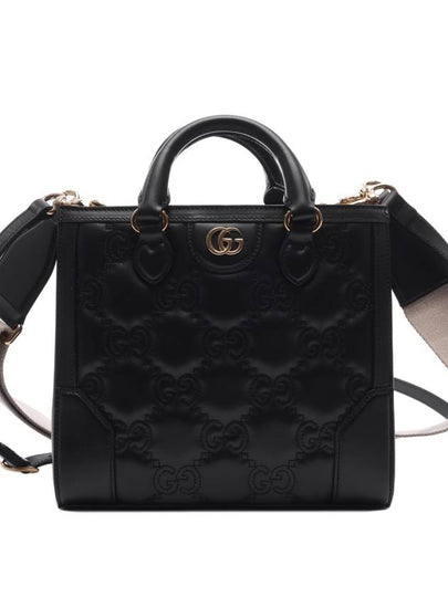 GG Matelassé Mini Tote Bag Black - GUCCI - BALAAN 2