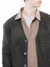 Men s M243OT01BR Dense Hachi Wool Blended Y neck Knit Cardigan Brown - CHANCE'S NOI - BALAAN 4