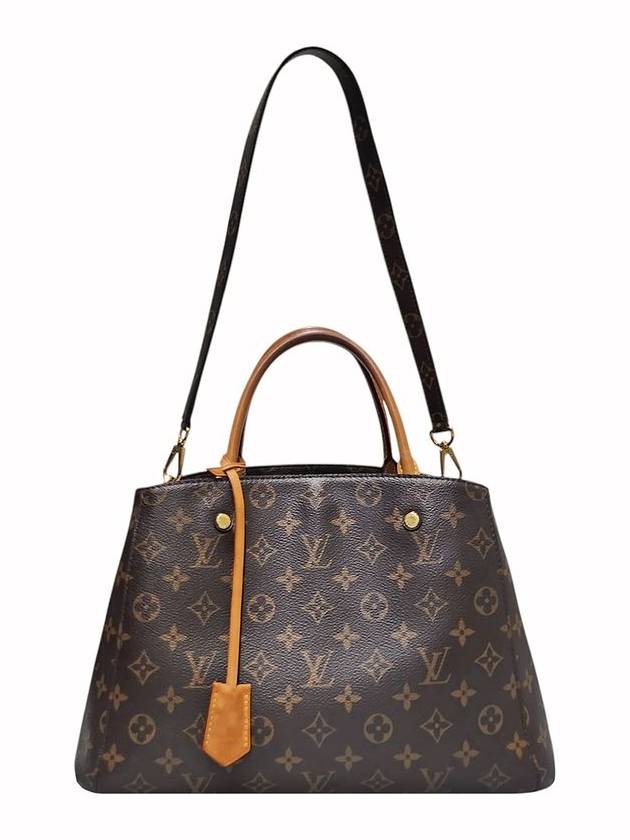 M41056 Monogram Canvas Montaigne MM Tote Bag Shoulder Strap - LOUIS VUITTON - BALAAN 9