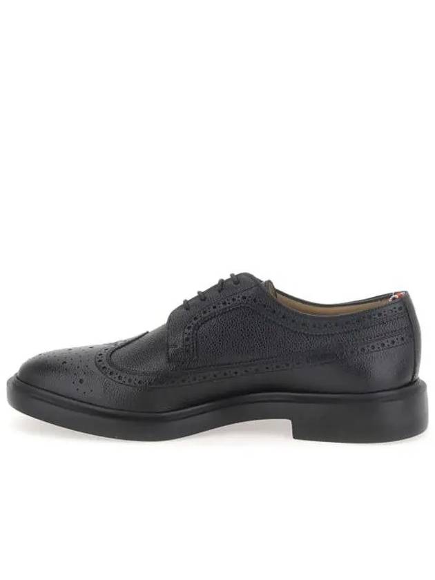 Men's Classic Long Wing Brogue Lace Up Brogue Shoes Black - THOM BROWNE - BALAAN 3