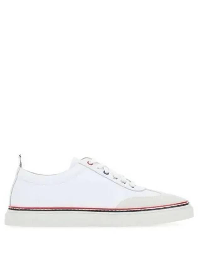 RWB Cupsole Rubber Calfskin Trainer Sneakers White - THOM BROWNE - BALAAN 2