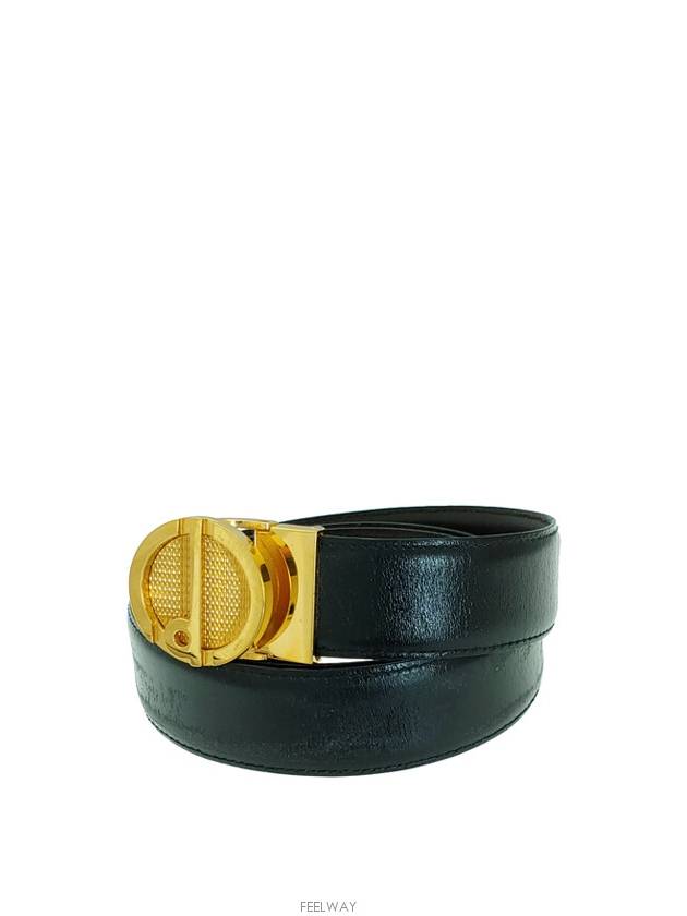 vintage leather gold belt - DUNHILL - BALAAN 1