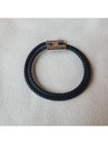 Tunis Tresse Palladium Bracelet Noir - HERMES - BALAAN 4