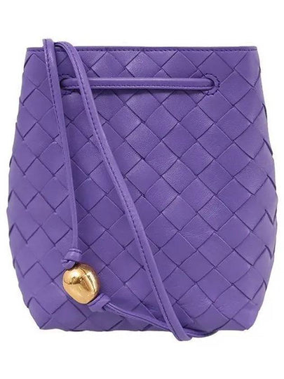 Intrecciato Small Bucket Bag Purple - BOTTEGA VENETA - BALAAN 2