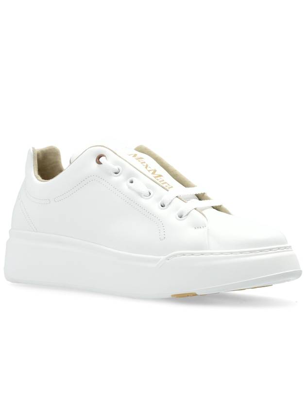 Maxive leather low top sneakers white - MAX MARA - BALAAN 5