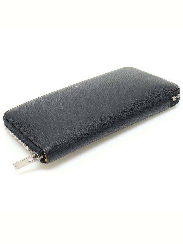 100953 Black Leather Vertical Zip Around Long Wallet - CELINE - BALAAN 4