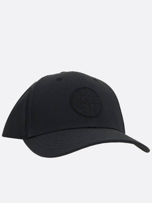 99661 Cotton Rep 6 Panel Ball Cap Black - STONE ISLAND - BALAAN 3