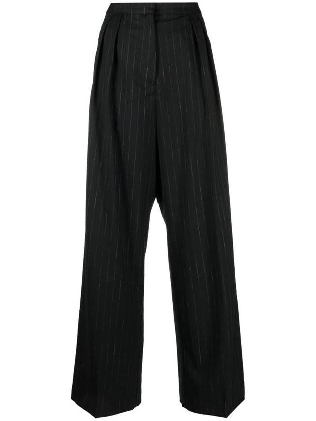 Róhe Wide Leg Pinstripe Trousers Clothing - ROHE - BALAAN 1