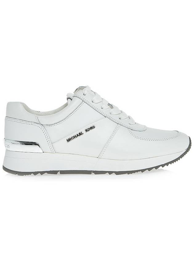 Allie Logo Leather Low Top Sneakers White - MICHAEL KORS - BALAAN 3