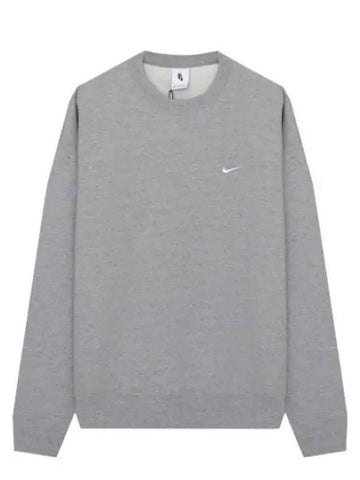 Solo Swoosh Fleece Crew T Shirt - NIKE - BALAAN 1