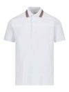 Cotton Polo Shirt White - BURBERRY - BALAAN 2