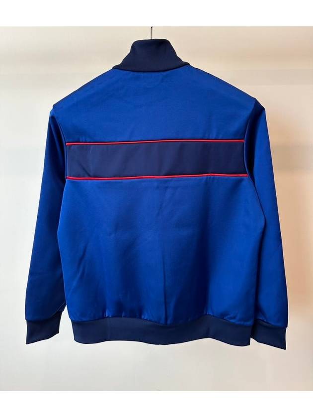 Satin zip up jacket IT9834 royal blue WOMENS JP L XL - ADIDAS - BALAAN 4