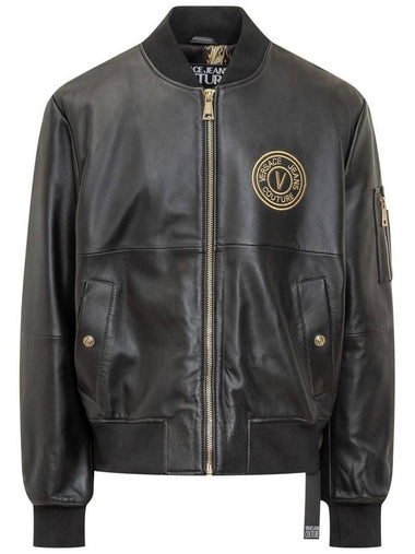 Versace Jeans Couture Leather Jacket - VERSACE - BALAAN 1