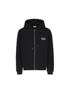 Handwriting Comfort Zip Up Hooodie Black - MAISON KITSUNE - BALAAN 1