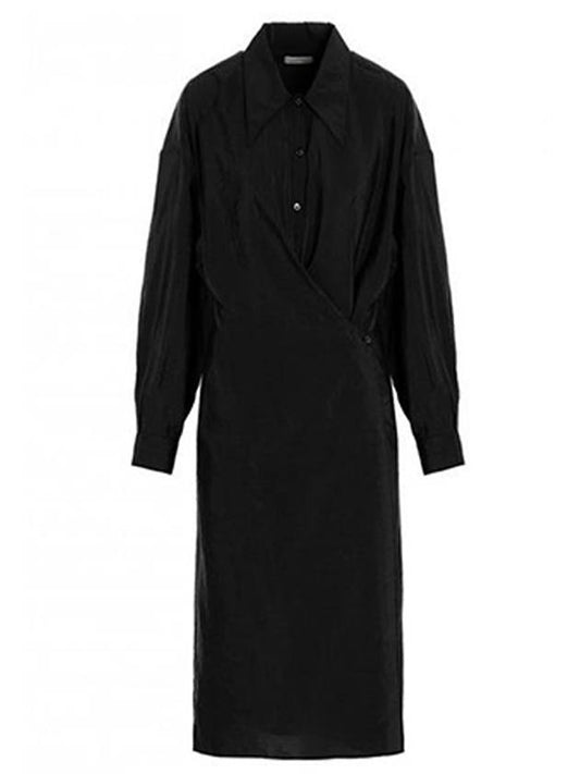 Women's Twist Midi Dress Black - LEMAIRE - BALAAN 1
