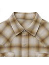 Ombre Western Check Shirt Brown - NOIRER - BALAAN 5