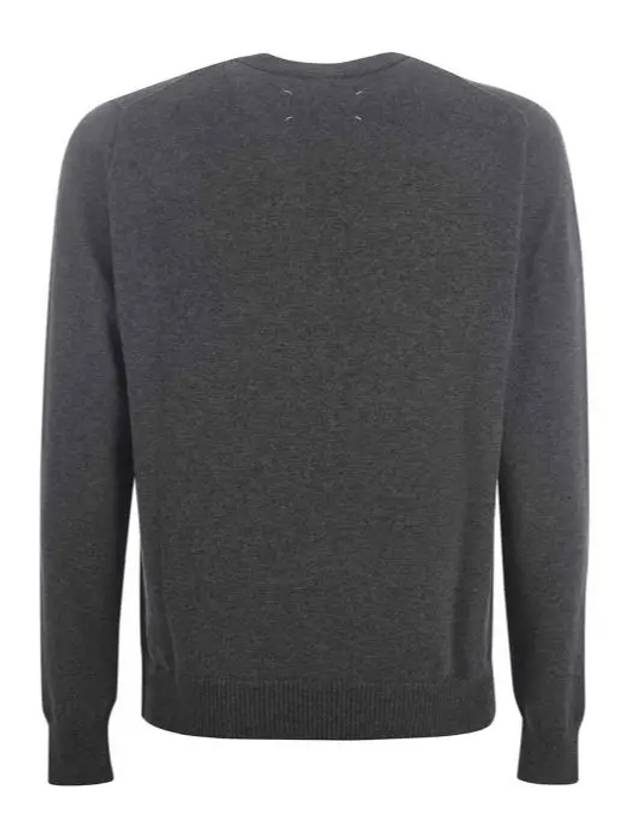 Crew Neck Cashmere Knit Top Grey - MAISON MARGIELA - BALAAN 4