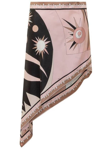 Pucci Skirt-Silk Twill - EMILIO PUCCI - BALAAN 1