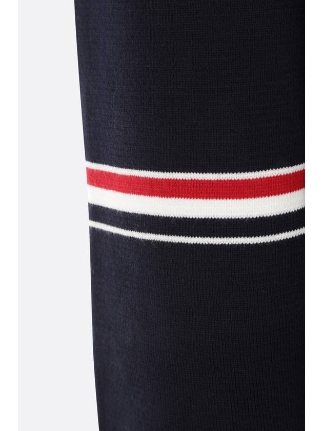 Men's Milan Stitch Armband Crew Neck Knit Top Navy - THOM BROWNE - BALAAN 5