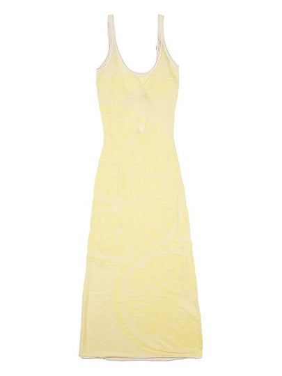 Women's Lemons On A Plate Sleeveless Long Dress Yellow - HOUSE OF SUNNY - BALAAN 2