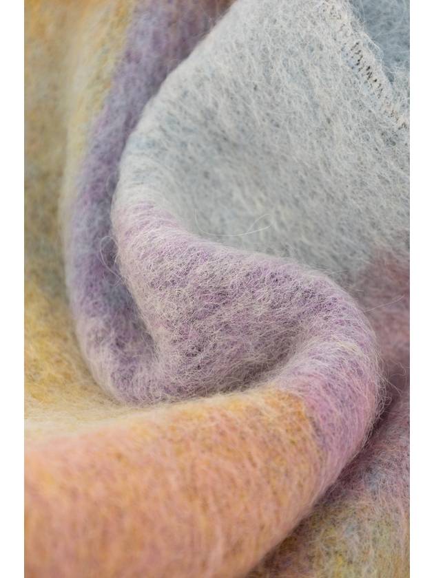 Check Mohair Muffler Violet Yellow - ACNE STUDIOS - BALAAN 7