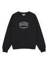 Isoli Oversized Cotton Sweatshirt Black - GANNI - BALAAN 2