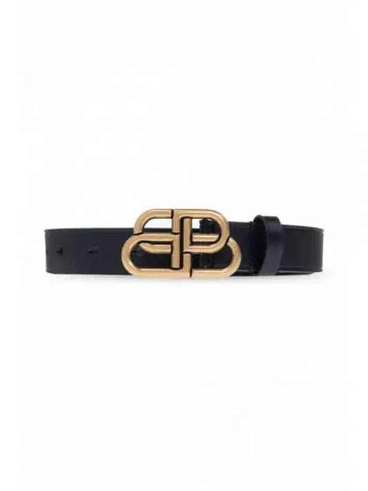 Women's BB Buckle Belt Black Gold - BALENCIAGA - BALAAN 2