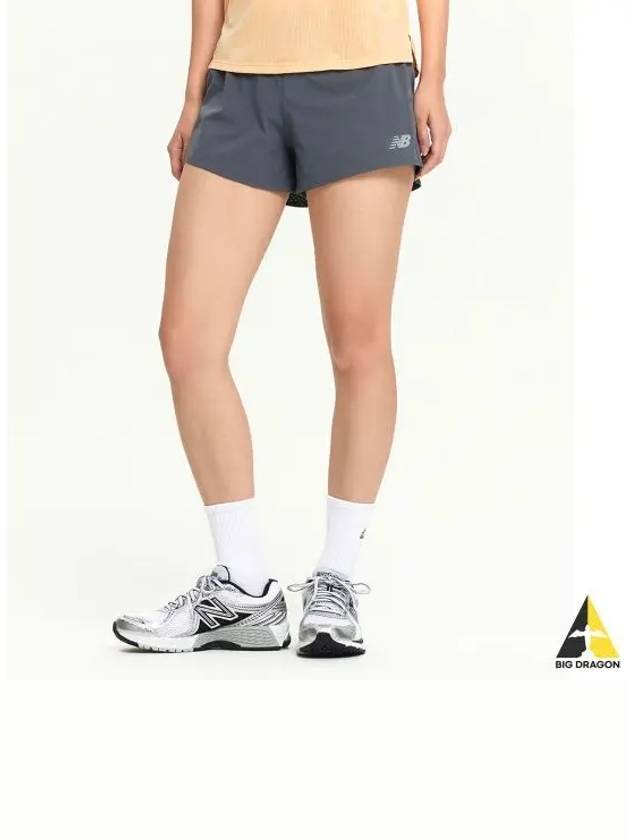 NBNVE4P022 WOMEN RC 3 part short pants DGRAY - NEW BALANCE - BALAAN 1