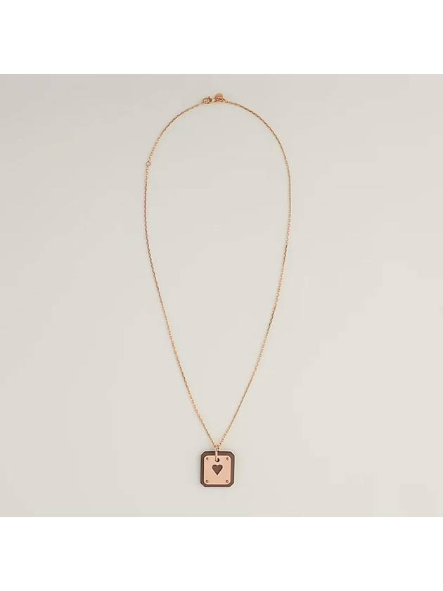 As De Coeur Pendant Necklace Gold - HERMES - BALAAN 3