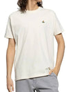 Chest ORB Logo Short Sleeve T-Shirt Beige - VIVIENNE WESTWOOD - BALAAN 4