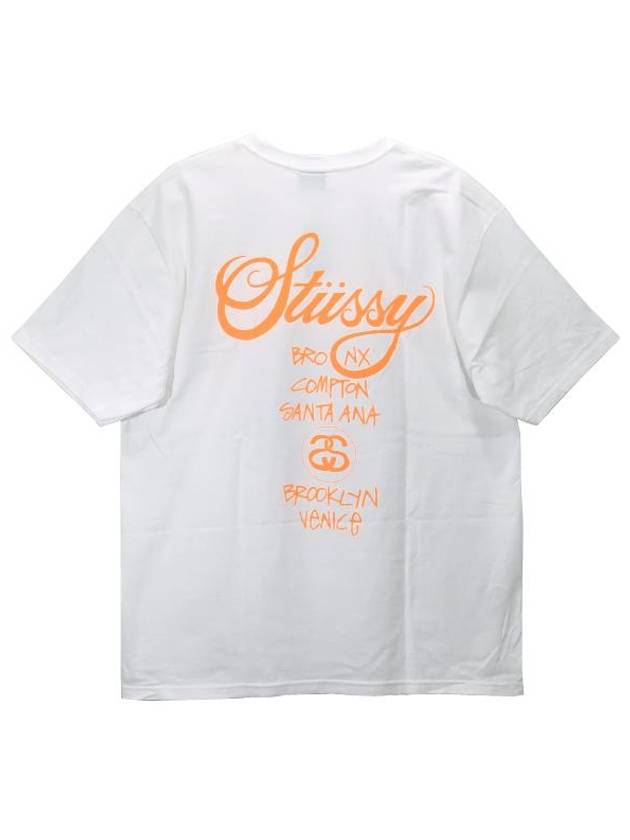 DSM World Tour Fluro TShirt White 3903649 - STUSSY - BALAAN 2