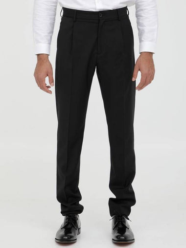 Black Wool Trousers - TONELLO - BALAAN 1