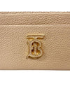 TB Grainy Leather Card Wallet Haute Beige - BURBERRY - BALAAN 5