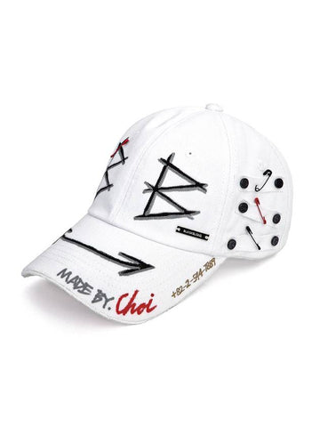 Double Face Plate Logo Cap White - BLACKBLOND - BALAAN 1