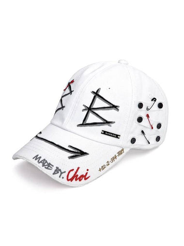 BBD Double Face Plate Logo Cap White - BLACKBLOND - BALAAN 1