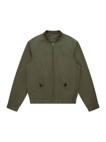 Minimal Two-Way Blouson Jacket Khaki - SOLEW - BALAAN 1