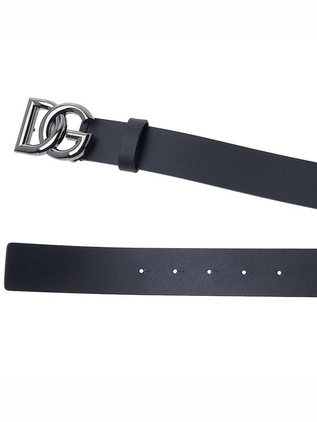 Logo Leather Belt Black - DOLCE&GABBANA - BALAAN 11