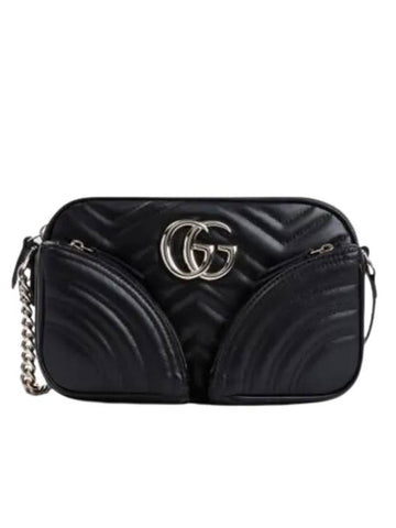 GG Marmont Small Cross Bag Black - GUCCI - BALAAN 1