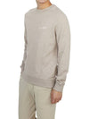 Men's Item Logo Crew Sweatshirt Beige - A.P.C. - BALAAN 5