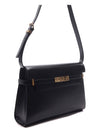 Manhattan Leather Shoulder Bag Black - SAINT LAURENT - BALAAN 4