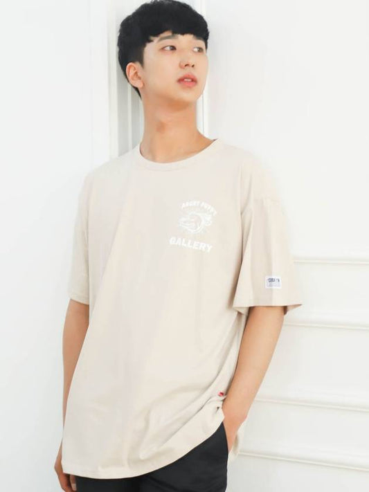 Angry Puppy 2 Printing Overfit Short Sleeve Tee Beige - CODE I'M - BALAAN 2