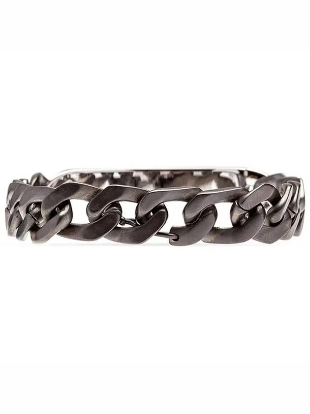 Maison Margiela ID ID Plaque Palladium Color Block Chain Bracelet - MAISON MARGIELA - BALAAN 3