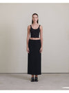 semi-low waist maxi wool skirt black - UNMUTE - BALAAN 1