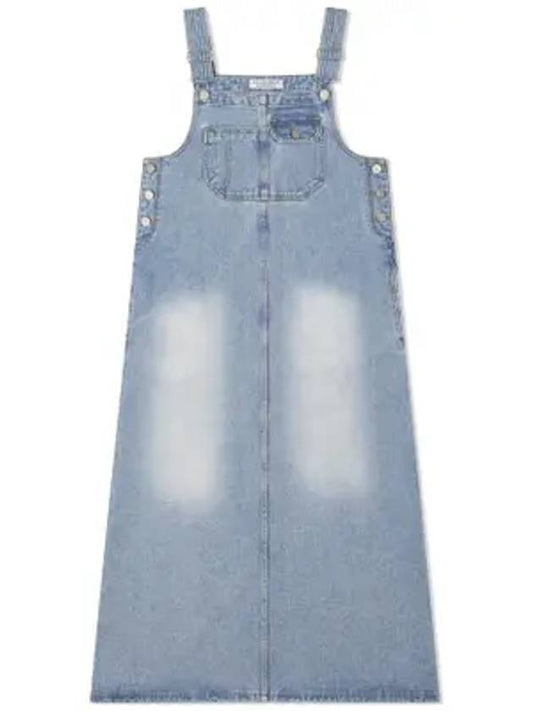 Suspender denim midi dress blue - NDA - BALAAN 1