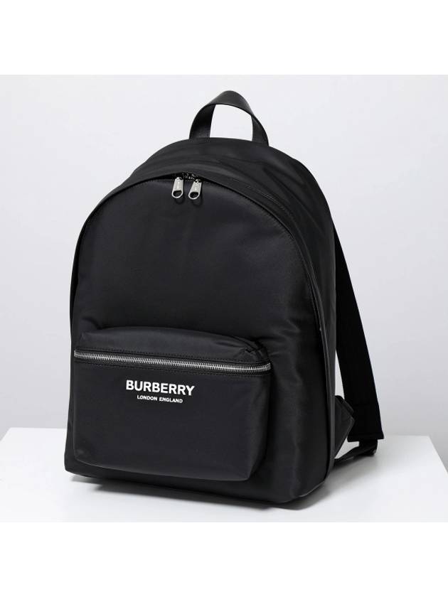 Logo Print Nylon Backpack Black - BURBERRY - BALAAN 3