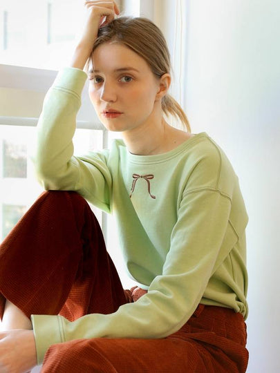 Ribbon Long Sleeve T-Shirt Lime - LE FORONG - BALAAN 2