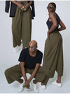 Tech Wide Pants Khaki - ATHPLATFORM - BALAAN 2